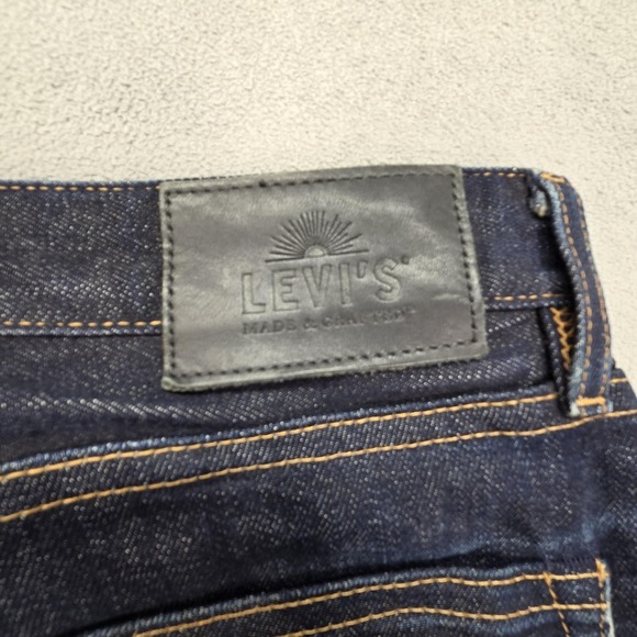 Levis Made & Crafted Tack Slim Jeans Mens Dark Wash Blue Slim Tapered Fits 32x32 - Picture 15 of 16